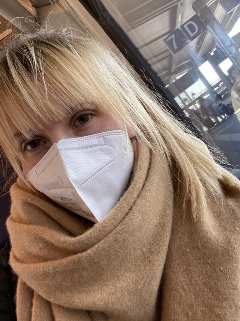 Trainride to Prague Selfie