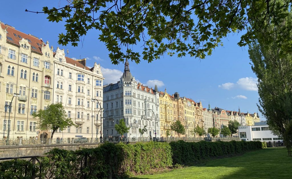 Riverside next to River Vltava