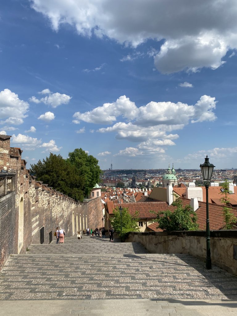 Stairs down from Prague Castle