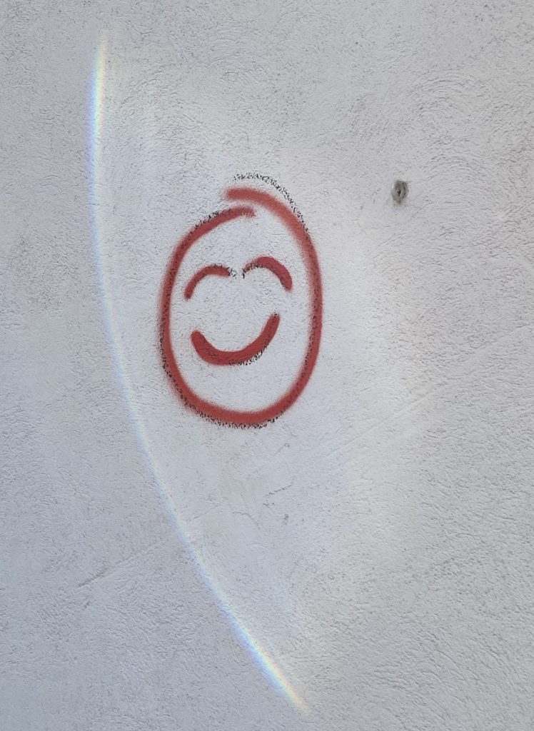 Random Happy Smiley on the Wall