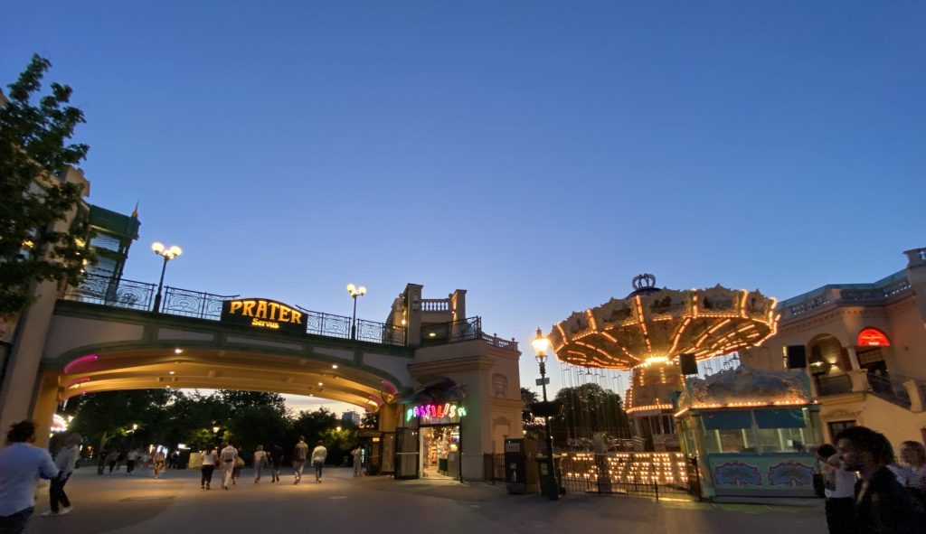 Prater Entrance by Night