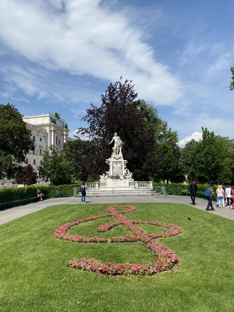 Mozart Memorial in Burggarten Park