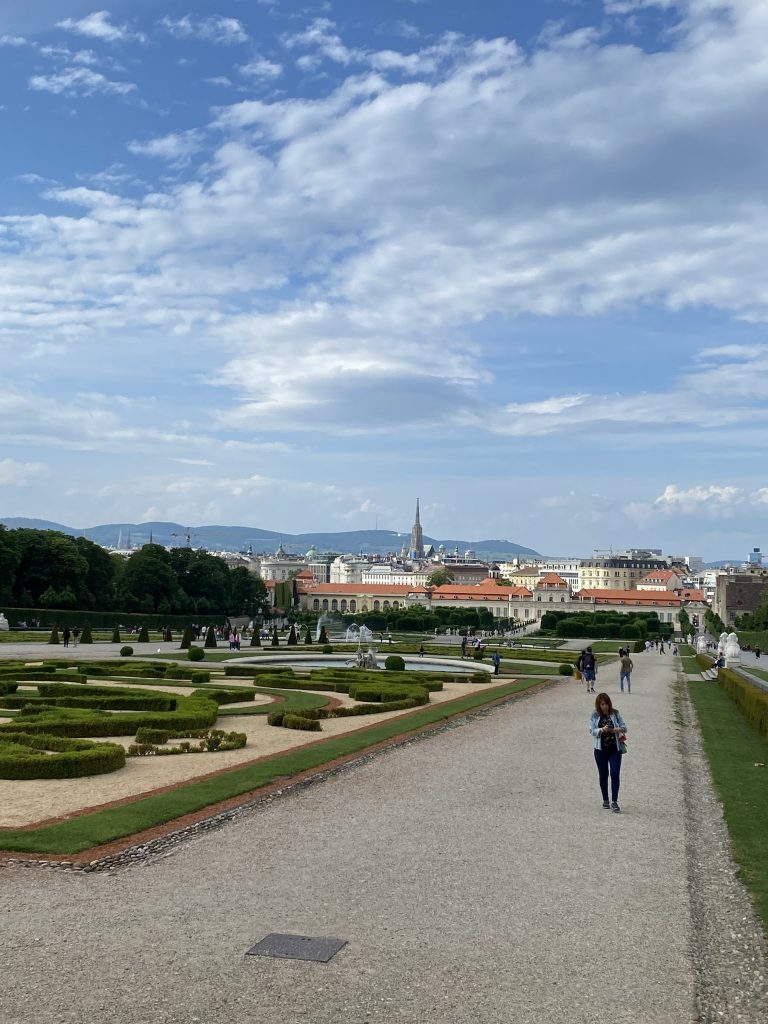 View over Vienna from Belvedere Palace