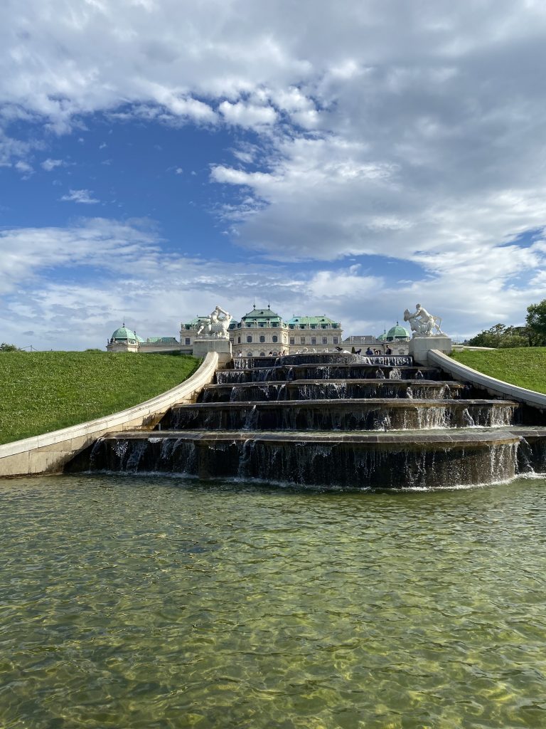 View on Belvedere Palace from the Fountain