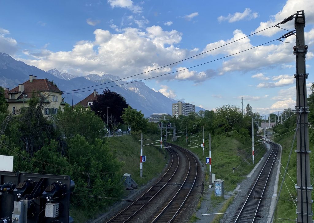 Train Tracks in Innsbruck, Austria